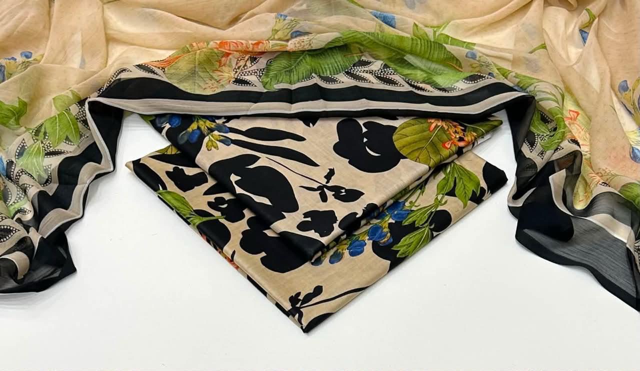 3 PIECE - PRINTED LAWN SUIT Unstitched
