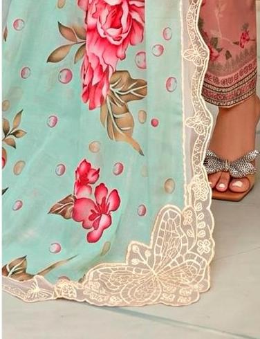 3 PIECE - EMBROIDERED LAWN SUIT BUTTERFLY ARTICLE Unstitched 02