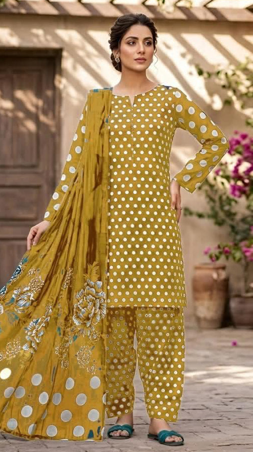 Unstitched 3-Piece Lawn Suits
