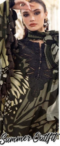 3PC (Unstitched) Embroidered Lawn Suit