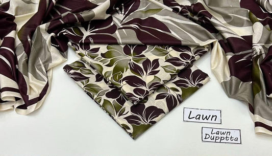 3 PIECE - PRINTED LAWN SUIT Unstitched