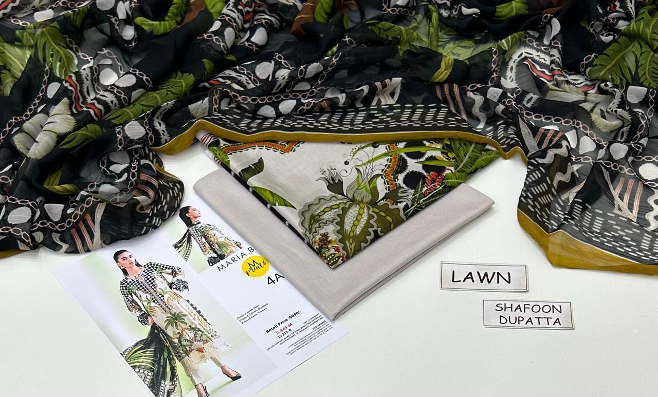 3 PIECE - PRINTED LAWN SUIT Unstitched