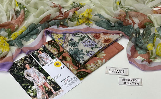 3 PIECE - PRINTED LAWN SUIT Unstitched