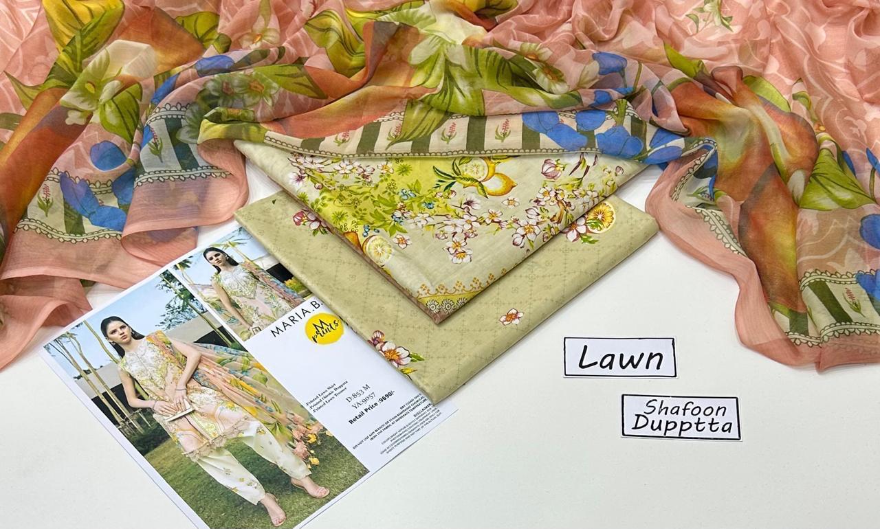 3 PIECE - PRINTED LAWN SUIT Unstitched