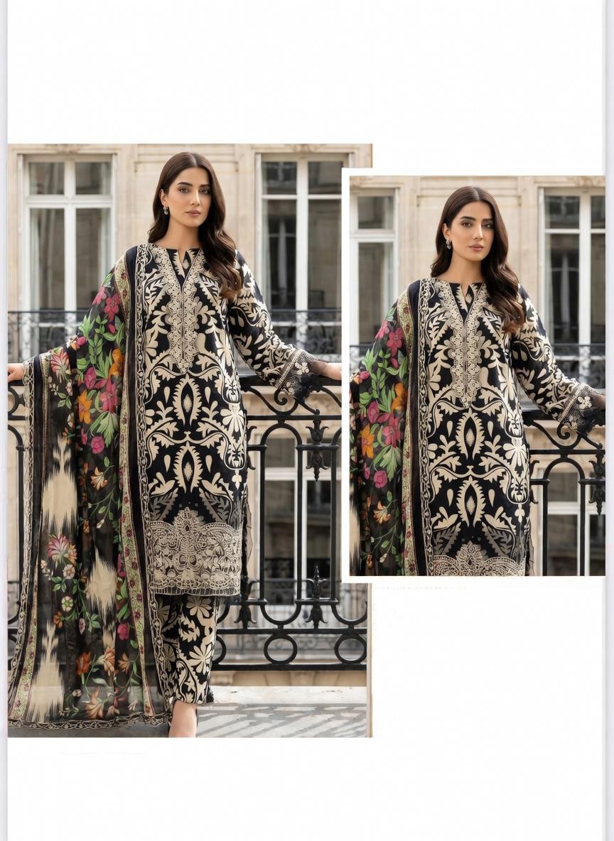 Ready-Made 3-Piece Set monochrome  008