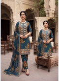 Ready-Made 3-Piece Set Teal Blue 005