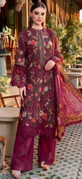 3PC (Unstitched) Embroidered Lawn Suit