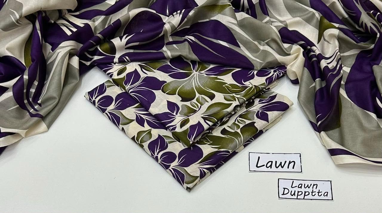 3 PIECE - PRINTED LAWN SUIT