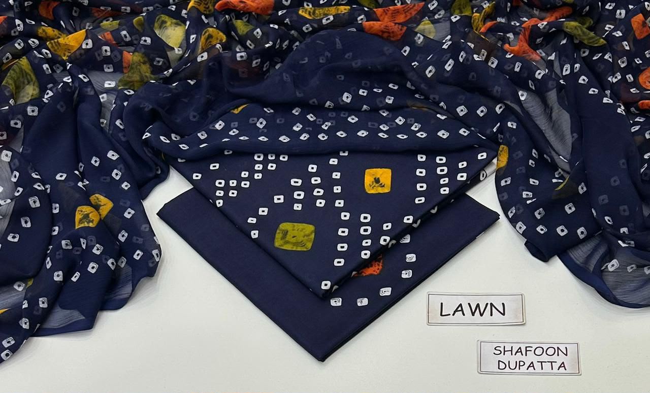 3 PIECE - PRINTED LAWN SUIT