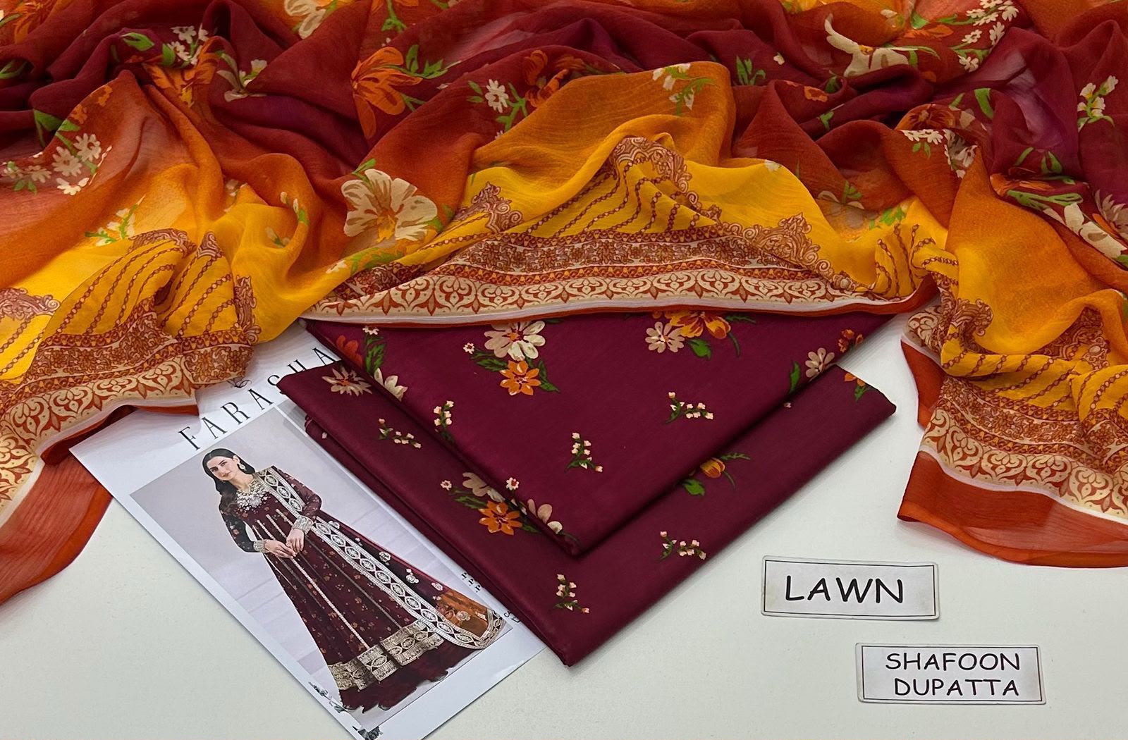 3 PIECE - PRINTED LAWN SUIT