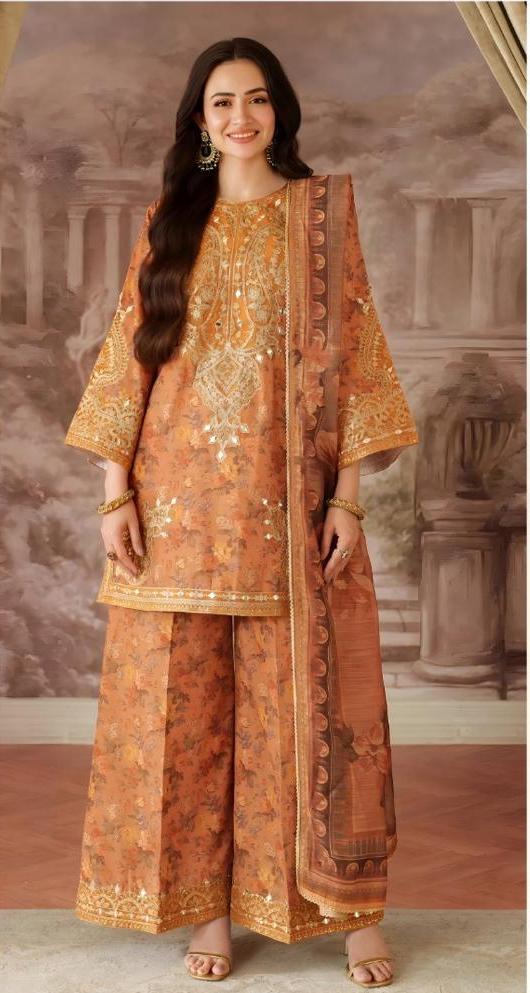 3 PIECE - EMBROIDERED LAWN SUIT Unstitched 06